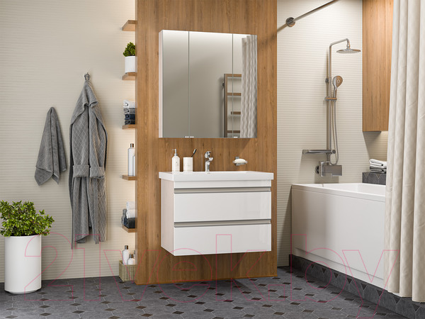 Изображение товара Тумба под умывальник Misty Ингрид 75 / П-Инг-01075-011П2Я