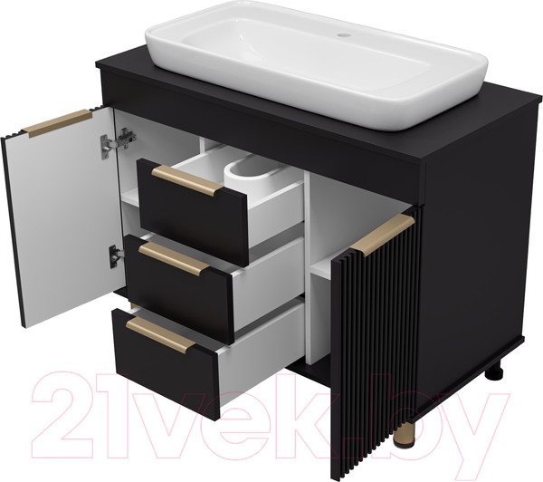 Изображение товара Тумба под умывальник Brevita Enfida 100 / ENF-06100-0243Я