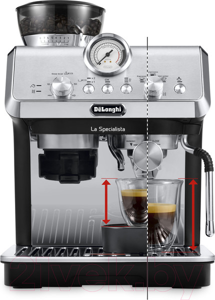 Изображение товара Кофеварка эспрессо DeLonghi La Specialista Arte Manual EC9155.MB