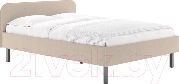 Изображение товара Двуспальная кровать Сонум Hanna с металлическим основанием 160x200 (багама бежевый)