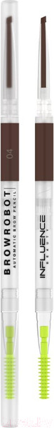 Изображение товара Карандаш для бровей Influence Beauty Brow Robot автоматический тон 04 (0.1г)