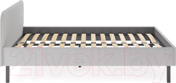 Изображение товара Двуспальная кровать Сонум Hanna с металлическим основанием 160x200 (багама льняной)