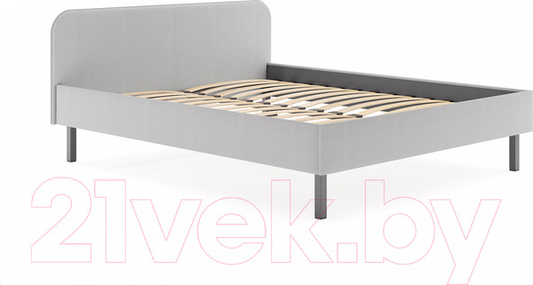 Изображение товара Двуспальная кровать Сонум Hanna с металлическим основанием 160x200 (багама льняной)