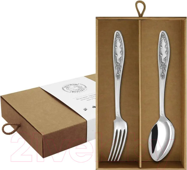 Изображение товара Набор столовых приборов Кольчугинский мельхиор Пламя / КМ0720206-К (2пр)