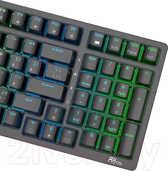 Изображение товара Клавиатура Royal Kludge RK98 RGB (черный, Brown Switch)