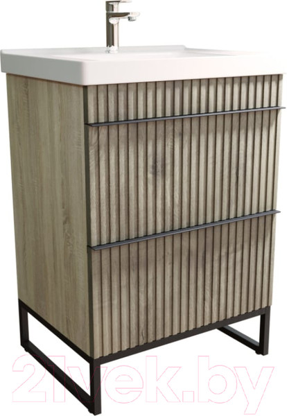 Изображение товара Тумба под умывальник Mixline Окленд 60 551717 (дуб мелфорд)