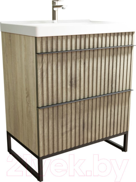 Изображение товара Тумба под умывальник Mixline Окленд 70 551730 (дуб мелфорд)