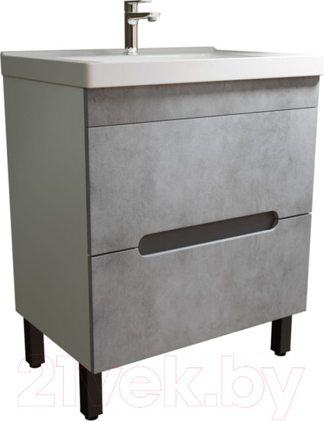 Изображение товара Тумба под умывальник Mixline Честер 70 551732 (бетон)