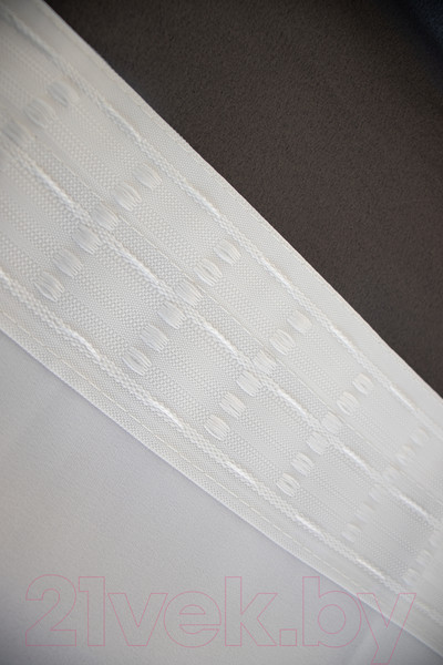 Изображение товара Комплект штор СуперТекСтиль Флора 360x270 (2 портьеры 180x270, серый/молочный)