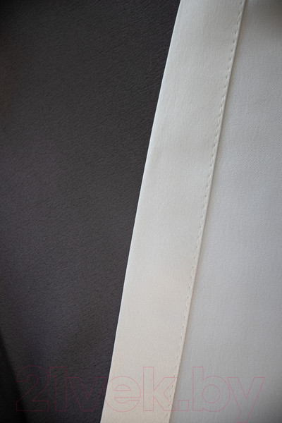 Изображение товара Комплект штор СуперТекСтиль Флора 360x270 (2 портьеры 180x270, серый/молочный)