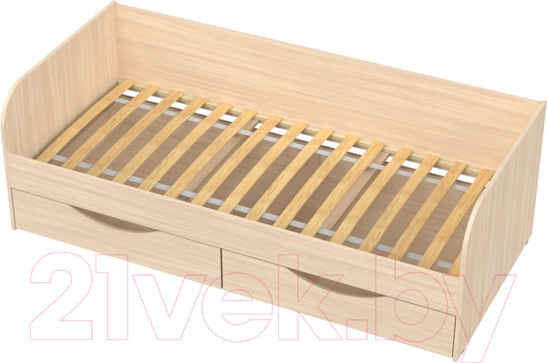 Изображение товара Кровать-тахта детская Seven Dreams Belden с ящиками sd-102 (дуб млечный)