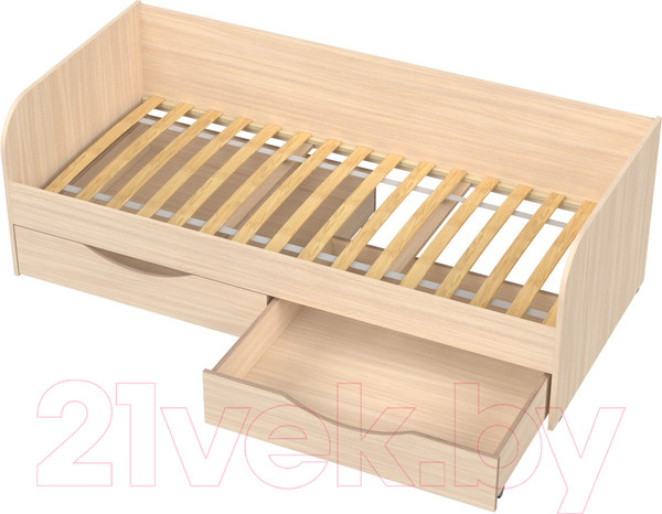 Изображение товара Кровать-тахта детская Seven Dreams Belden с ящиками sd-102 (дуб млечный)