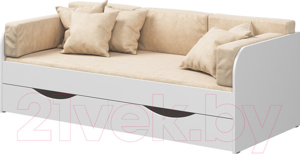 Изображение товара Кровать-тахта детская Seven Dreams Belden с ящиками sd-100 (белый)