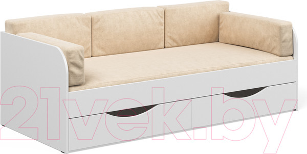 Изображение товара Кровать-тахта детская Seven Dreams Belden с ящиками sd-100 (белый)