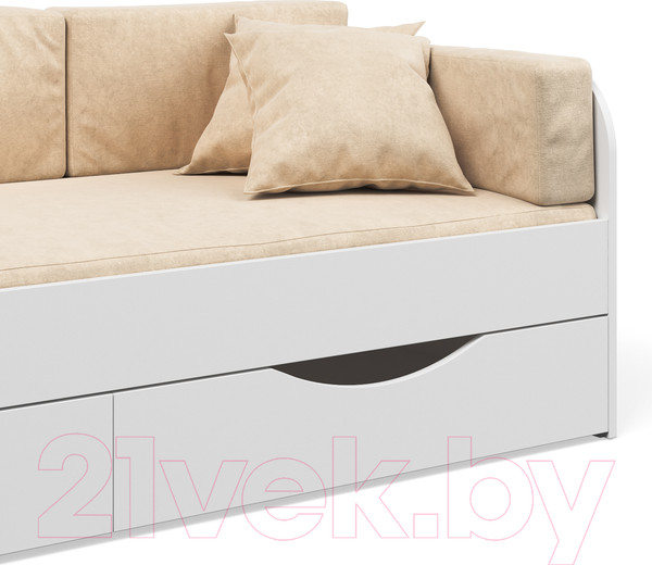 Изображение товара Кровать-тахта детская Seven Dreams Belden с ящиками sd-100 (белый)