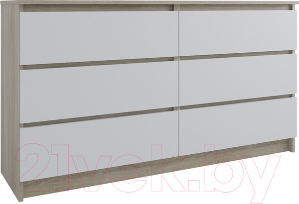 Изображение товара Комод ДСВ Мори МК 1380.6 (сонома/белый)
