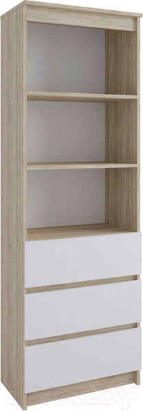 Изображение товара Стеллаж ДСВ Мори МСТ 600.3 (дуб сонома/белый)