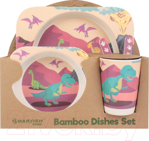 Изображение товара Набор посуды для кормления Darvish Динозаврик / SR-H-1210