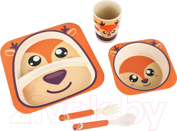 Изображение товара Набор посуды для кормления Darvish Бэмби / SR-H-1211