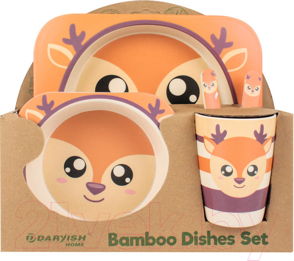 Изображение товара Набор посуды для кормления Darvish Бэмби / SR-H-1211