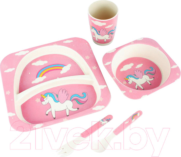 Изображение товара Набор посуды для кормления Darvish Единорожка / SR-H-1214