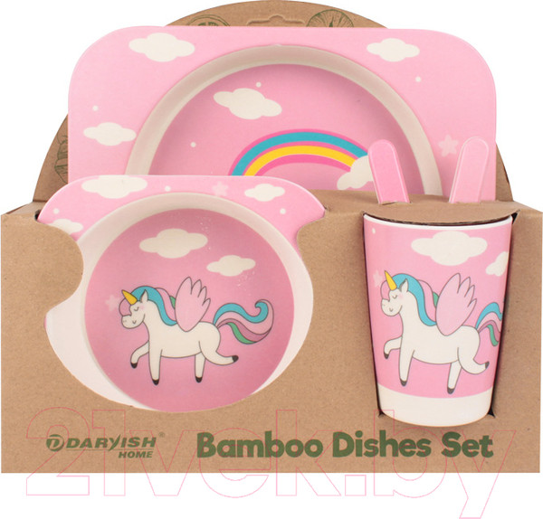 Изображение товара Набор посуды для кормления Darvish Единорожка / SR-H-1214