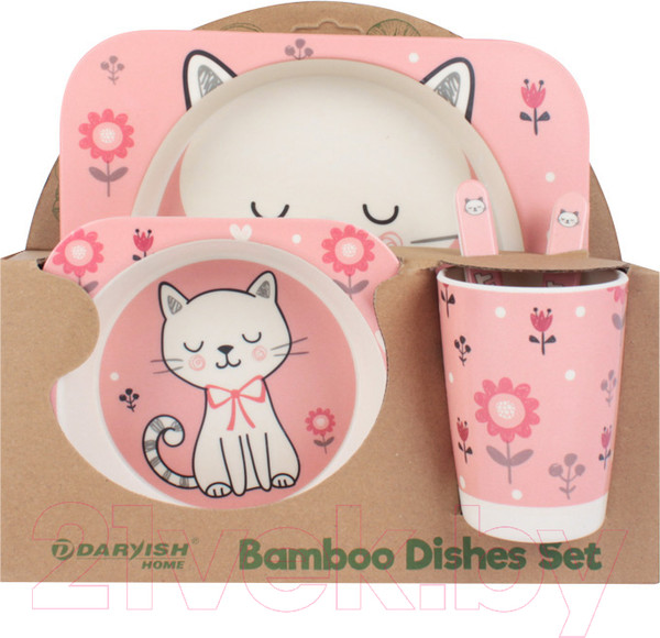 Изображение товара Набор посуды для кормления Darvish Котик / SR-H-1213