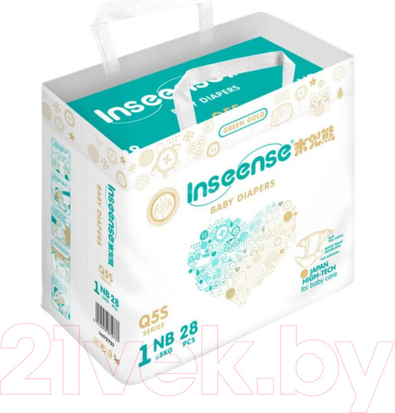 Изображение товара Подгузники детские Inseense Q5S NB 0-5 кг / Ins72737 (28шт)