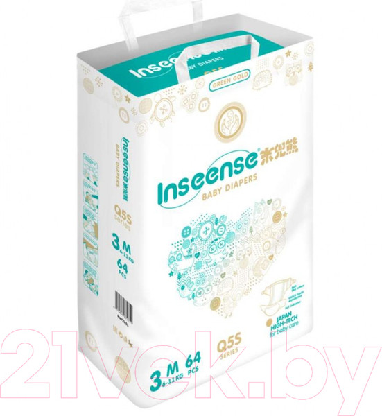 Изображение товара Подгузники детские Inseense Q5S M 6-11 кг / Ins72751 (64шт)