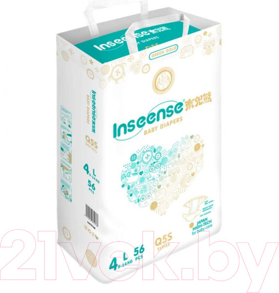 Изображение товара Подгузники детские Inseense Q5S L 9-14 кг / Ins72768 (56шт)