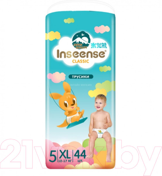 Изображение товара Подгузники-трусики детские Inseense Classic XL 12-17 кг / InsCXL44Blue (44шт)