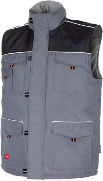 Изображение товара Жилет рабочий ArtMas Prof-Top утепленный (р-р 52-54, серый/черный)