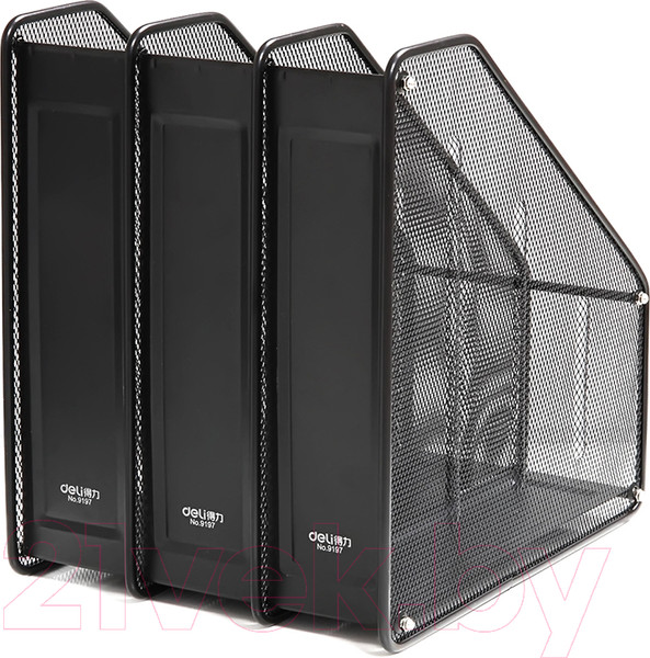 Изображение товара Лоток для бумаг Deli 9197 (черный)