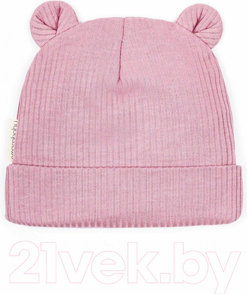 Изображение товара Шапочка для малышей Amarobaby Fashion Bear / AB-OD22-NE16FBe/06-44 (розовый)