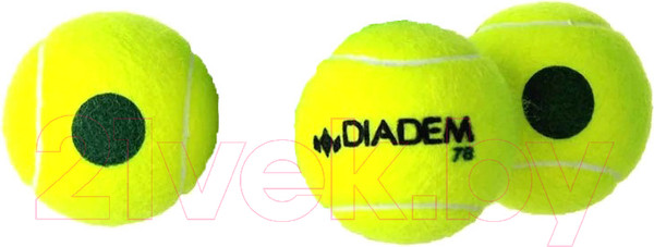 Изображение товара Набор теннисных мячей Diadem Stage 1 Green / BALL-CASE-GREEN (3шт)