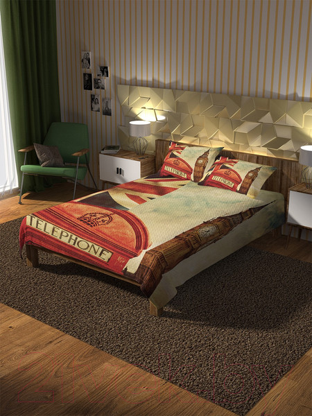 Изображение товара Набор текстиля для спальни Ambesonne 160x220 / bcsl_14655