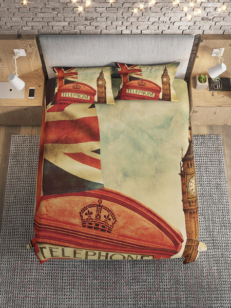 Изображение товара Набор текстиля для спальни Ambesonne 160x220 / bcsl_14655