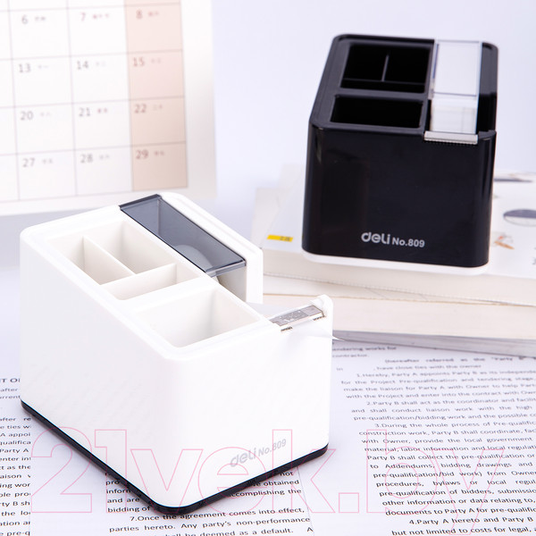 Изображение товара Органайзер настольный Deli 809 (белый)