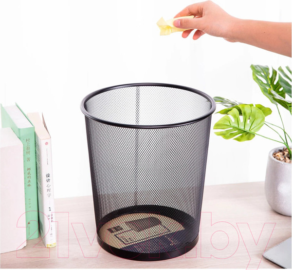 Изображение товара Корзина для бумаг Deli Classic / 9190 (черный)