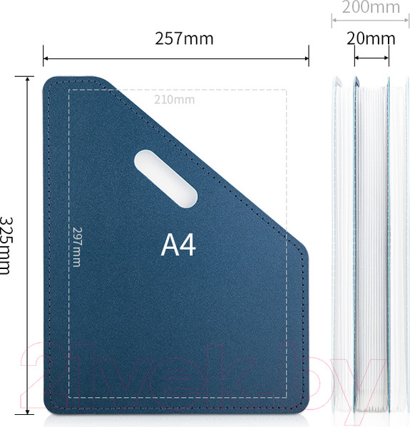 Изображение товара Лоток для бумаг Deli 63952BLUE (синий)