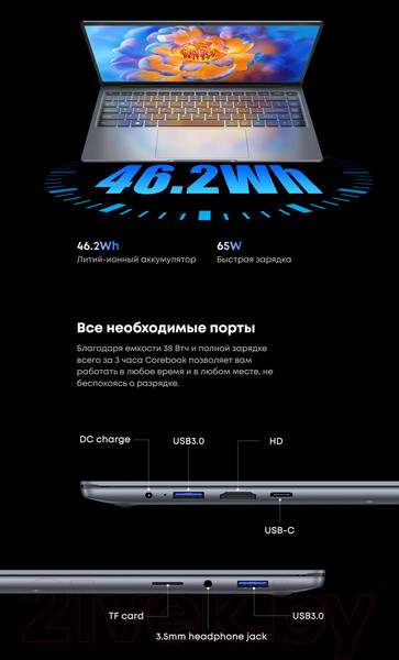 Изображение товара Ноутбук Chuwi CoreBook 14 8GB/512GB