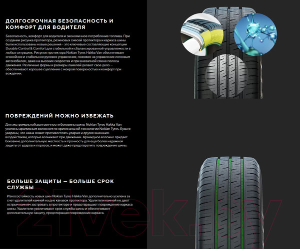 Изображение товара Летняя легкогрузовая шина Nokian Tyres Hakka Van 215/60R17C 109/107R