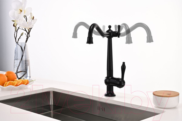 Изображение товара Смеситель Paulmark Retro Re213226-401 (антрацит)