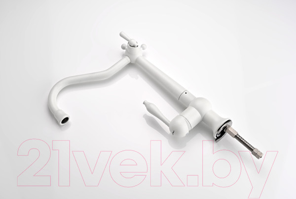 Изображение товара Смеситель Paulmark Retro Re213226-431 (белый матовый)