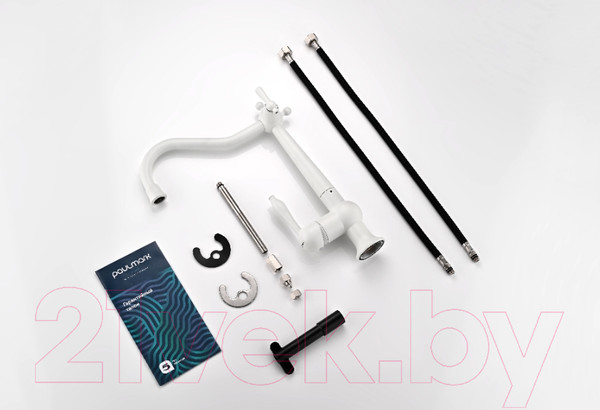 Изображение товара Смеситель Paulmark Retro Re213226-431 (белый матовый)