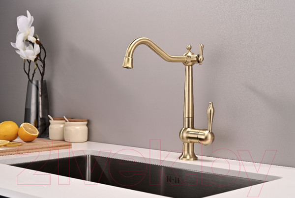 Изображение товара Смеситель Paulmark Retro Re213226-G (золото)