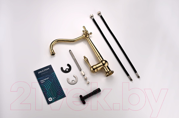 Изображение товара Смеситель Paulmark Retro Re213226-G (золото)