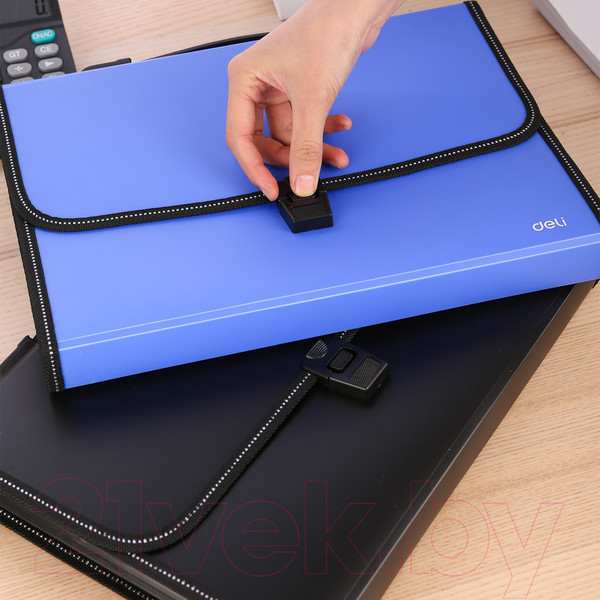 Изображение товара Папка-портфель Deli 5559 (синий)