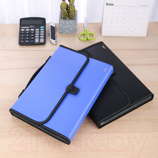 Изображение товара Папка-портфель Deli 5559 (синий)