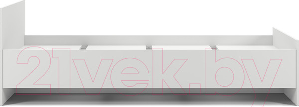 Изображение товара Односпальная кровать MySTAR Сноули 900 ИВ-121.04 (белый)